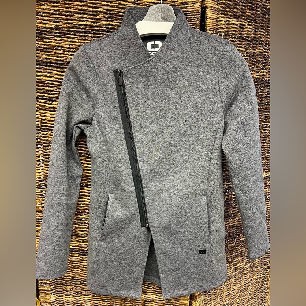 OGIO- Womens Transition Gray Asymmetrical Zip Jacket, Size: XS‎